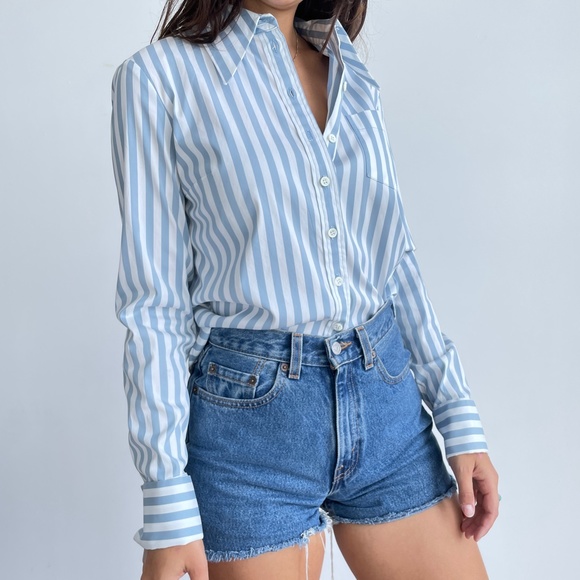 Michael Kors Collection Striped Poplin blouse - Picture 10 of 10